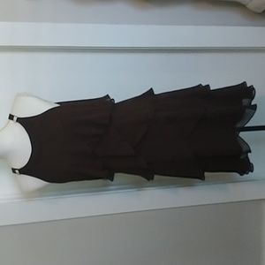 *Dark Rich Brown Color Cocktail Dress by S. L. Fashions, Size 8